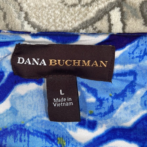 DANA BUCHMAN blue cowl neck top Size L - Picture 6 of 6